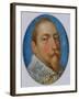 Miniature of Gustav II Adolf, King of Sweden, c.1630-Unknown Artist-Framed Giclee Print