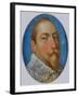 Miniature of Gustav II Adolf, King of Sweden, c.1630-Unknown Artist-Framed Giclee Print