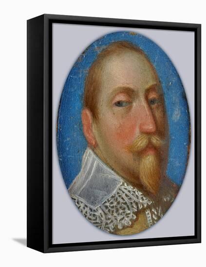 Miniature of Gustav II Adolf, King of Sweden, c.1630-Unknown Artist-Framed Stretched Canvas