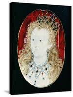 Miniature of Queen Elizabeth I-Nicholas Hilliard-Stretched Canvas