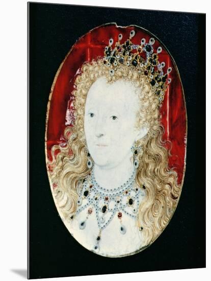 Miniature of Queen Elizabeth I-Nicholas Hilliard-Mounted Giclee Print