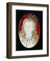 Miniature of Queen Elizabeth I-Nicholas Hilliard-Framed Giclee Print