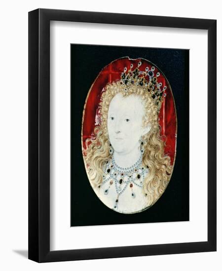 Miniature of Queen Elizabeth I-Nicholas Hilliard-Framed Giclee Print