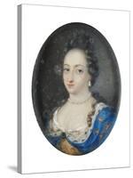 Miniature of Queen Ulrika Eleonora the Elder of Sweden, c.1680-Unknown Artist-Stretched Canvas