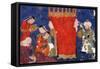Miniature of "The Birth of Alexander the Great"-null-Framed Stretched Canvas