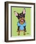 Miniature Pinscher-Tomoyo Pitcher-Framed Giclee Print