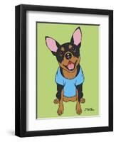 Miniature Pinscher-Tomoyo Pitcher-Framed Giclee Print