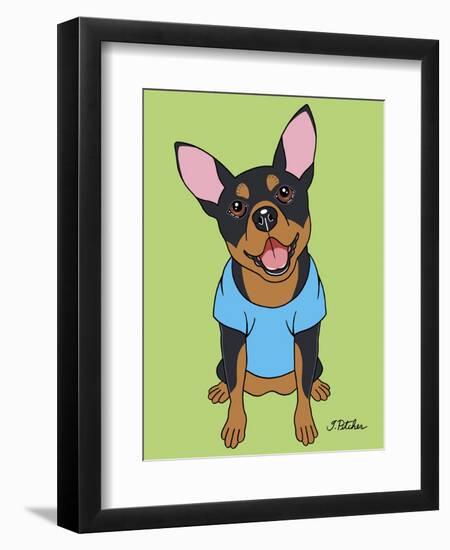 Miniature Pinscher-Tomoyo Pitcher-Framed Giclee Print