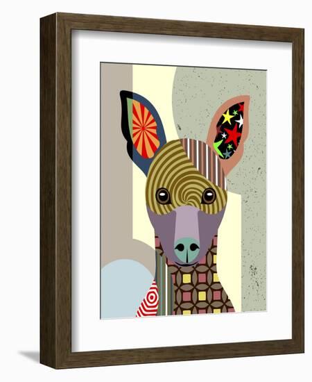 Miniature Pinscher-Lanre Adefioye-Framed Giclee Print