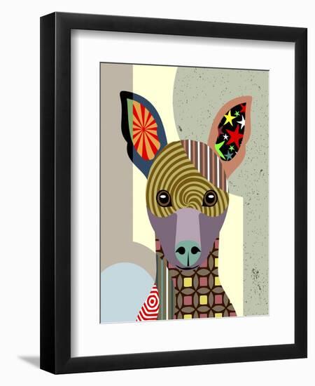 Miniature Pinscher-Lanre Adefioye-Framed Giclee Print