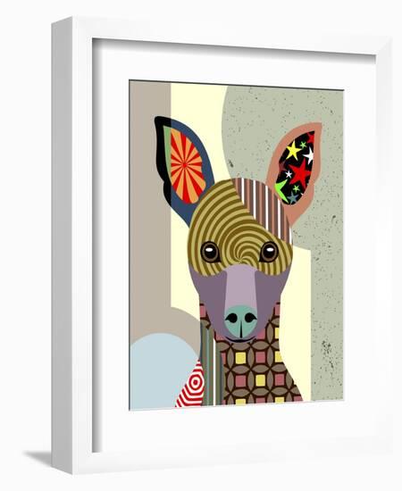 Miniature Pinscher-Lanre Adefioye-Framed Giclee Print