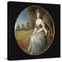 Miniature Portrait of a Lady-Michele Riccardi-Stretched Canvas