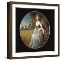 Miniature Portrait of a Lady-Michele Riccardi-Framed Giclee Print