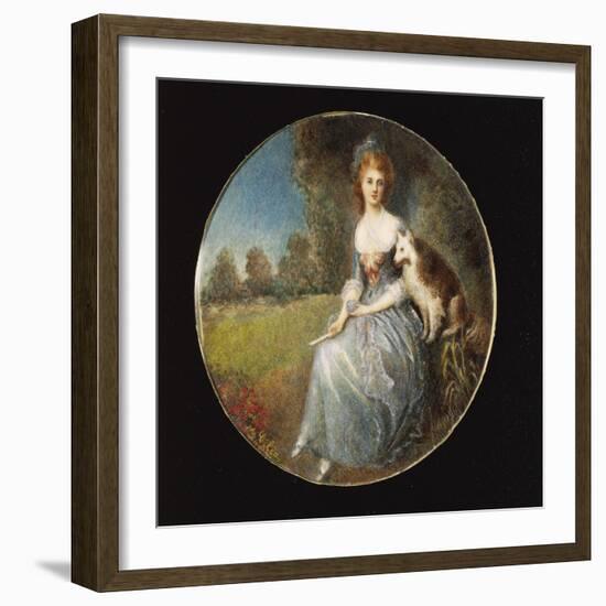 Miniature Portrait of a Lady-Michele Riccardi-Framed Giclee Print