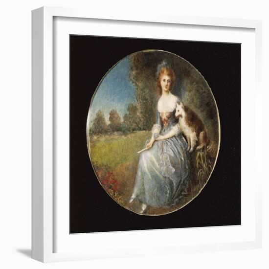 Miniature Portrait of a Lady-Michele Riccardi-Framed Giclee Print