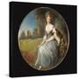 Miniature Portrait of a Lady-Michele Riccardi-Stretched Canvas