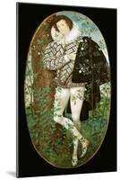 Miniature portrait of a young man, 16th century-Nicholas Hilliard-Mounted Giclee Print