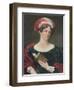 Miniature Portrait of Eliza Katherine Crawley, by Sir William Charles Ross, 19th century, (1903)-Sir William Charles Ross-Framed Giclee Print