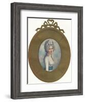 Miniature Portrait of Katherine, Lady Manners, Later Lady Huntingtower, 1787, (1907)-Richard Cosway-Framed Giclee Print