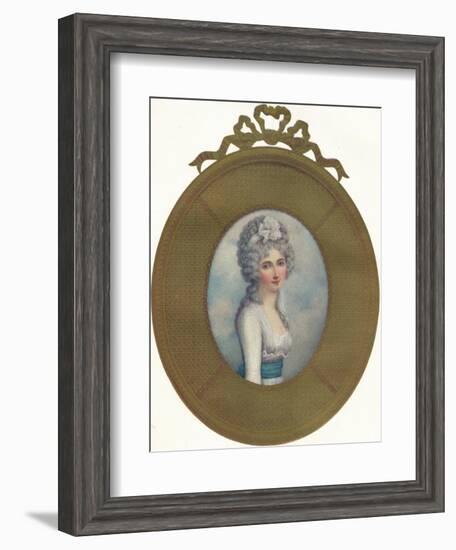 Miniature Portrait of Katherine, Lady Manners, Later Lady Huntingtower, 1787, (1907)-Richard Cosway-Framed Giclee Print