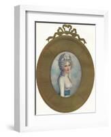 Miniature Portrait of Katherine, Lady Manners, Later Lady Huntingtower, 1787, (1907)-Richard Cosway-Framed Giclee Print