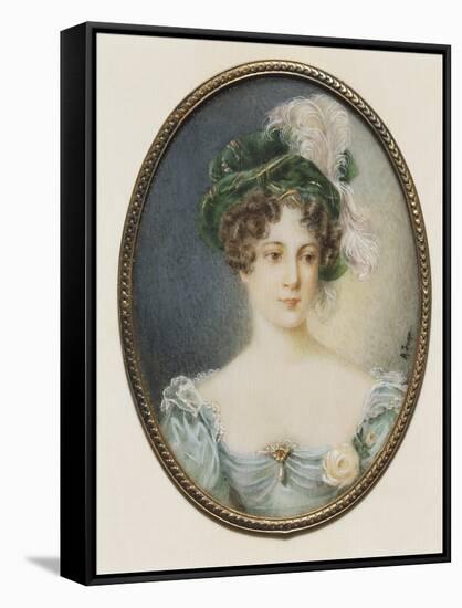 Miniature Portrait of Lady-Michele Rapisardi-Framed Stretched Canvas