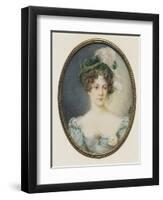 Miniature Portrait of Lady-Michele Rapisardi-Framed Giclee Print