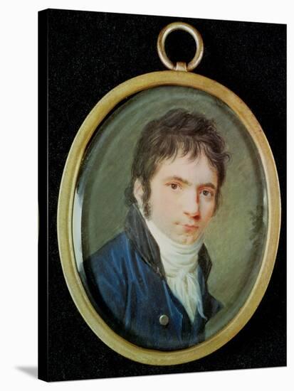 Miniature Portrait of Ludwig Van Beethoven (1770-1827), 1802-Christian Hornemann-Stretched Canvas