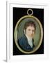 Miniature Portrait of Ludwig Van Beethoven (1770-1827), 1802-Christian Hornemann-Framed Giclee Print