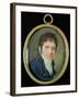 Miniature Portrait of Ludwig Van Beethoven (1770-1827), 1802-Christian Hornemann-Framed Giclee Print