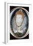 Miniature portrait of Queen Elizabeth I, 16th century-Nicholas Hilliard-Framed Giclee Print