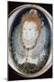 Miniature portrait of Queen Elizabeth I, 16th century-Nicholas Hilliard-Mounted Giclee Print