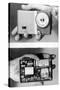 Miniature Radio Set in 1957-null-Stretched Canvas