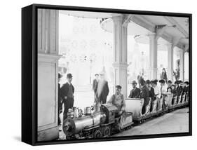 Miniature Railway, Coney Island, New York-null-Framed Stretched Canvas