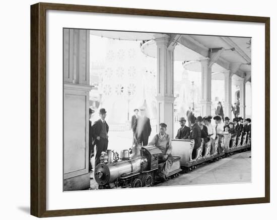 Miniature Railway, Coney Island, New York-null-Framed Photo