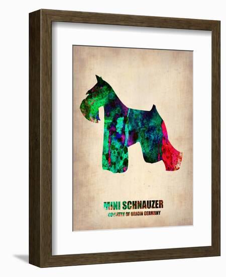 Miniature Schnauzer Poster-NaxArt-Framed Art Print