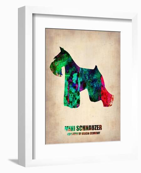 Miniature Schnauzer Poster-NaxArt-Framed Art Print