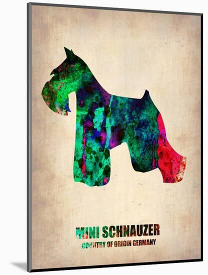 Miniature Schnauzer Poster-NaxArt-Mounted Art Print