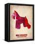 Miniature Schnauzer Poster-NaxArt-Framed Stretched Canvas