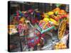 Miniature Sicilian Horsecart and Marzipan Candy, Corso Umberto 1, Taormina, Sicily, Italy-Walter Bibikow-Stretched Canvas