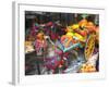 Miniature Sicilian Horsecart and Marzipan Candy, Corso Umberto 1, Taormina, Sicily, Italy-Walter Bibikow-Framed Photographic Print