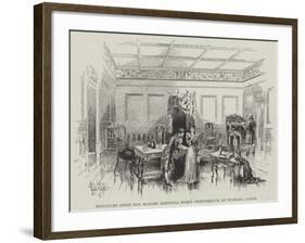 Miniature Stage for Madame Eleonora Duse's Performance at Windsor Castle-Herbert Railton-Framed Giclee Print