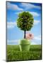 Miniature Tree in Pot-Lew Robertson-Mounted Photographic Print