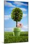 Miniature Tree in Pot-Lew Robertson-Mounted Photographic Print