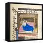 Miniature with Nativity of Christ-French-Framed Stretched Canvas