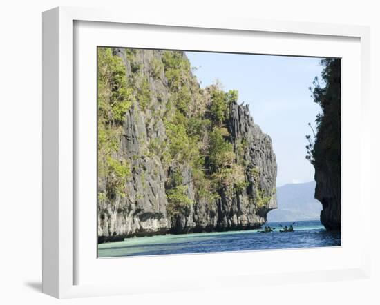 Miniloc Island Big Lagoon, Bacuit Bay, Palawan, Philippines, Southeast Asia, Asia-null-Framed Photographic Print