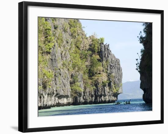 Miniloc Island Big Lagoon, Bacuit Bay, Palawan, Philippines, Southeast Asia, Asia-null-Framed Photographic Print