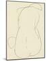 Minimal Nude Figurative Sketch-Little Dean-Mounted Photographic Print