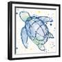 Minimal Sketch Turtle-Milli Villa-Framed Art Print