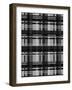 Minimalist Black and Whit Plaid 04-LightBoxJournal-Framed Giclee Print